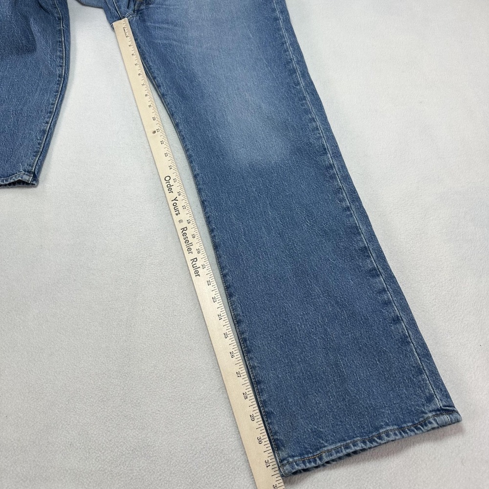 Levi's 501 Jeans Mens 36x31 Blue Regular Straight Denim Button Fly Casual Modern - Picture 12 of 14